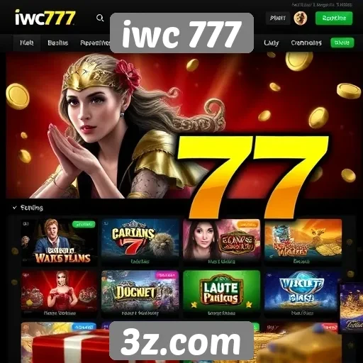 Visão geral do site de jogos iwc 777
